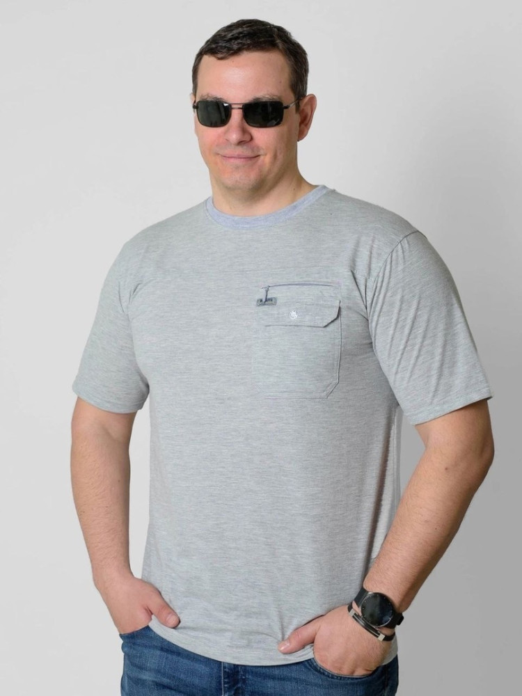 Мужская футболка светло-серая купить в Интернет-магазине Садовод База - цена 650 руб Садовод интернет-каталог